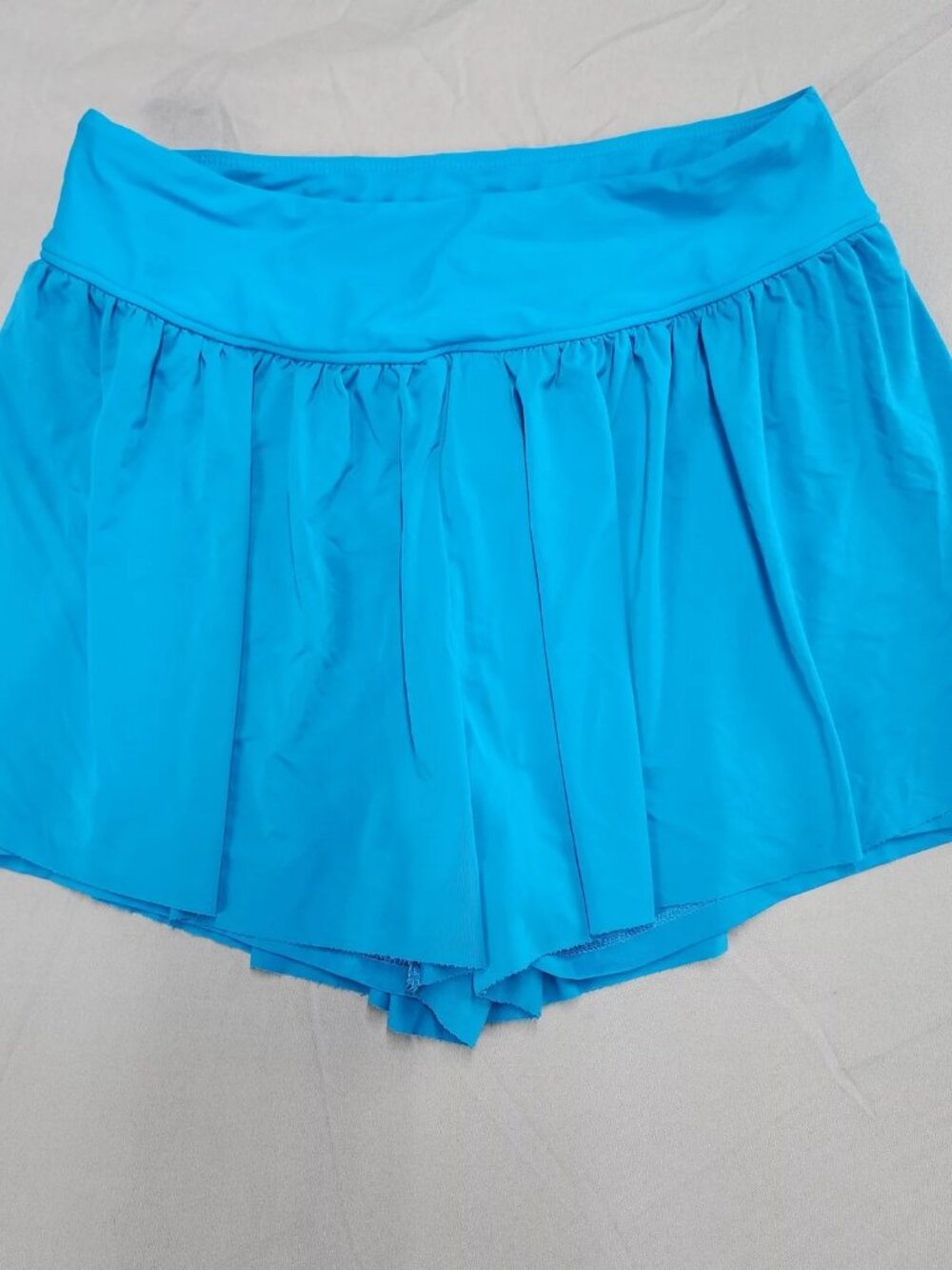 Automet Skort Womens L Bright Blue Athletic Flowy High Rise Pull On Shorts